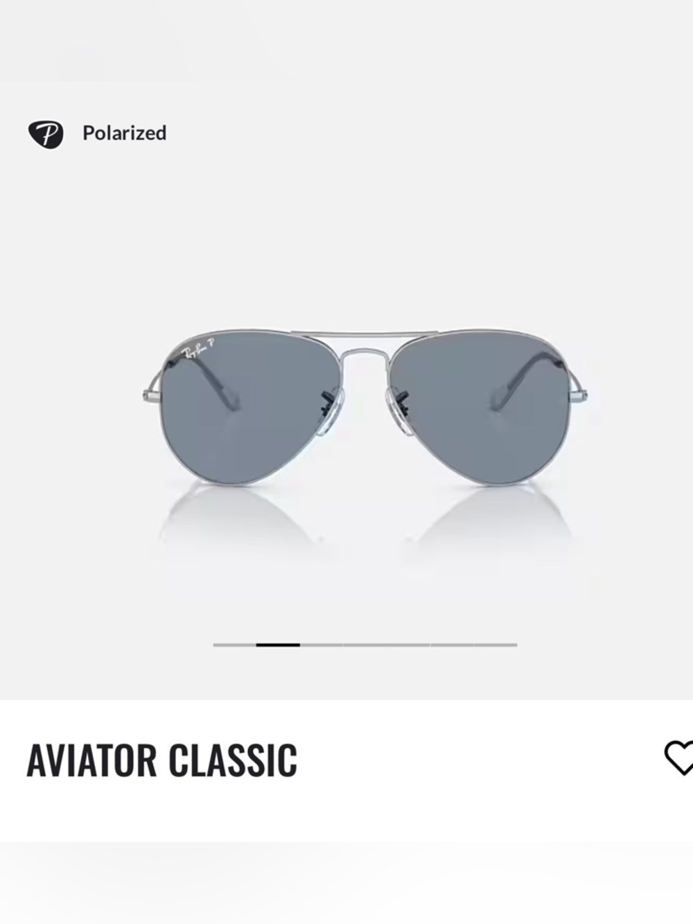 Ray-Ban Aviator Classic Sunglasses RB3025 - Silver Frame, Mirror Lenses